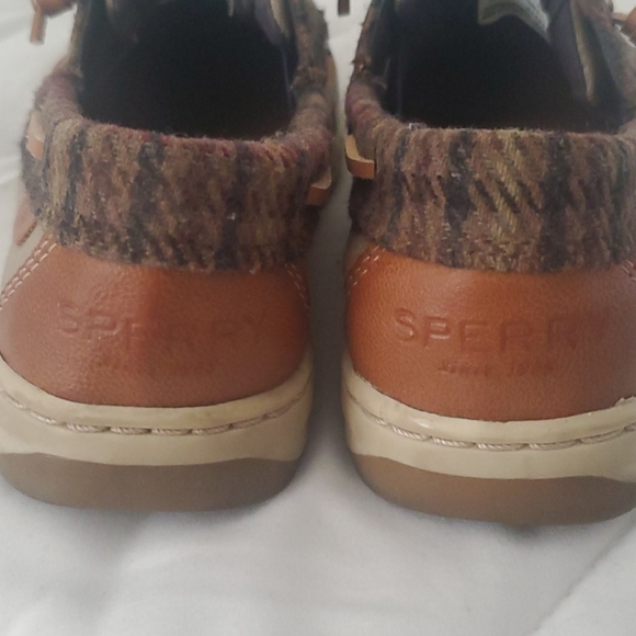 Women's Sperry Top Sider Shoes Sz7 (brown and tan) - Picture 4 of 9